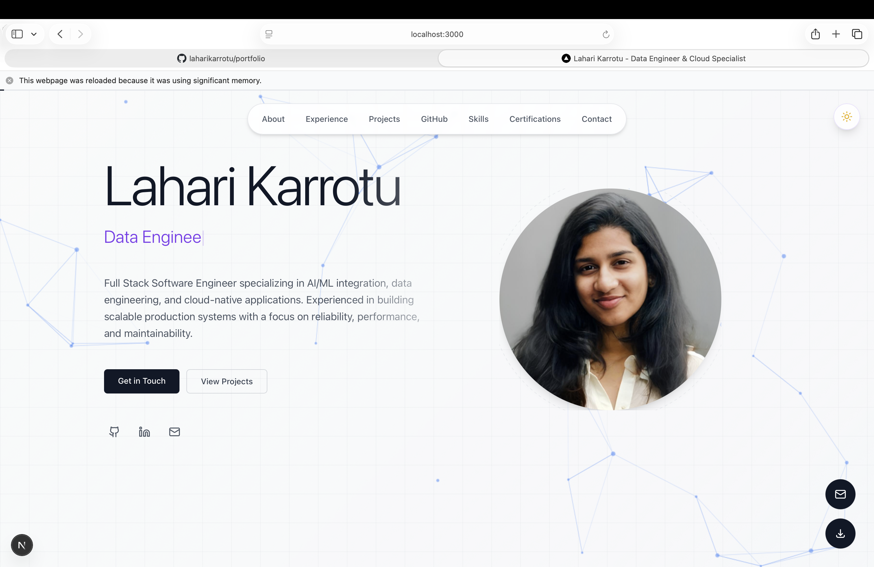 Personal Portfolio & Showcase
